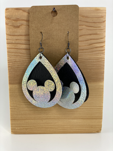 Magical Faux Leather Earrings