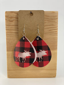 Faux Leather Earrings