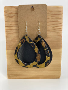 Faux Leather Earrings